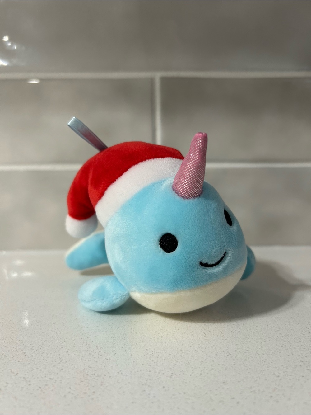 Rare SQUISHMALLOWS Wally with Christmas Hat Plush